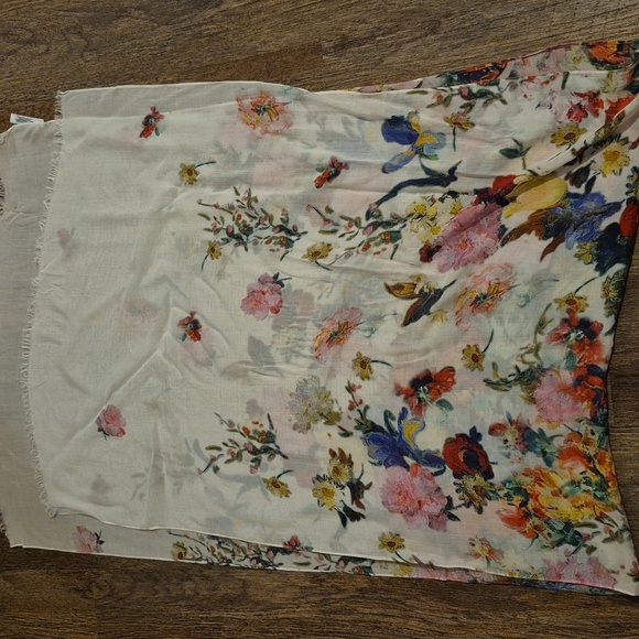 Talbots Multicolor Floral Scarf - Picture 5 of 5